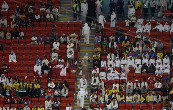 Les spectateurs durant le match d'ouverture opposant le Qatar à l'Equateur