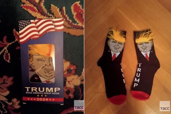 Des députés russes reçoivent des chaussettes Trump