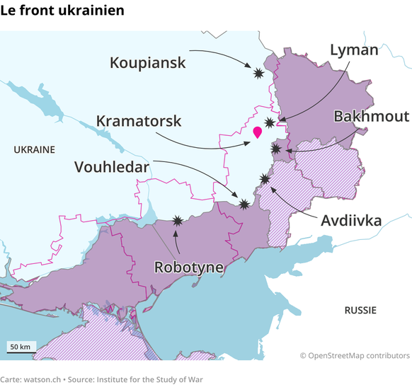 Le front Ukrainien.