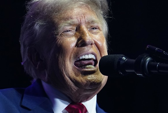 epa13062527 US President Donald Trump speaks at a rally to kick off the 16-day Great American State Fair as part of Washington, D.C.'s celebration of the nation's 250th birthday, on the Nati ...