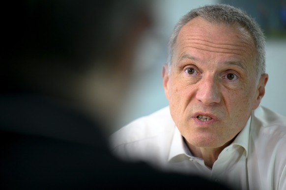 Laurent Kurth, president de la table ronde federale pour favoriser des accords extrajudiciaires apres l'incendie de Crans-Montana photographie lors d'un interview ce vendredi 22 mai 2026 a L ...