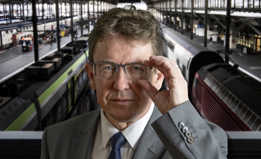 Le ministre des Transports Albert Rösti a présenté la stratégie 2050 pour le rail en Suisse.