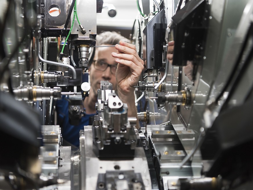 Die Schweizer Industrie erwartet weiterhin hohes Wachstum. (Archiv)