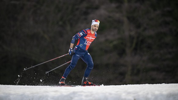 NOVE MESTO NA MORAVE, CZECH REPUBLIC - FEBRUARY 16: Coach Simon Fourcade of France in action during the Training Women and Men at the IBU World Championships Biathlon Nove Mesto na Morave on February  ...