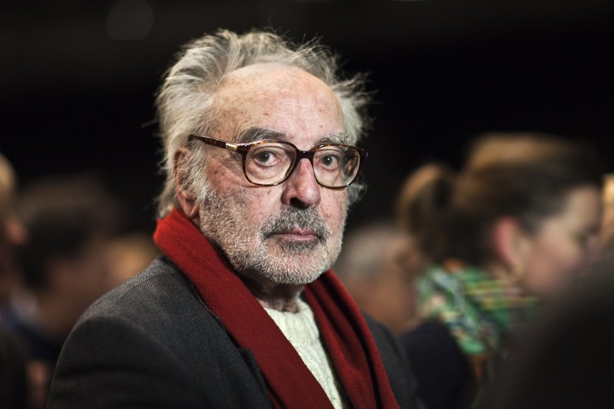 Swiss director Jean-Luc Godard during the award ceremony of the &quot;Grand Prix Design&quot;, pictured on November 30, 2010, at the Museum of Design Zurich in Zurich, Switzerland. (KEYSTONE/Gaetan Ba ...