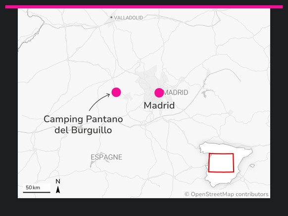 Camping Pantano del Burguillo.