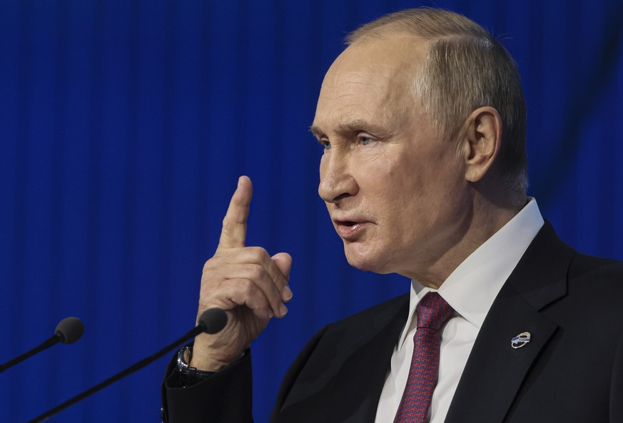 Le président de la Russie, Vladimir Poutine, s'est exprimé jeudi à Moscou, lors d'une conférence.