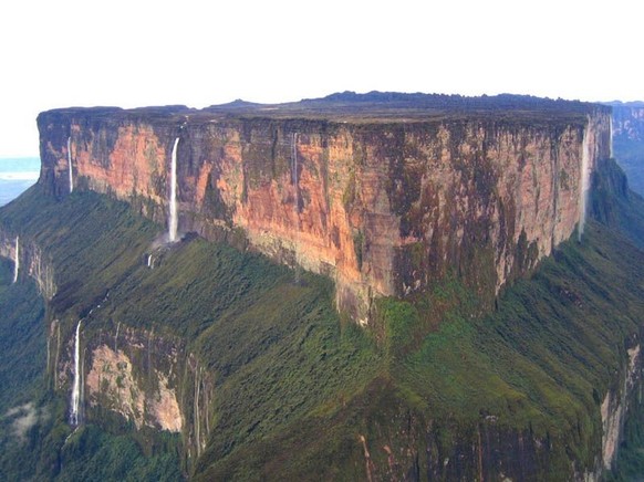 Mount Roraima, located at the junction of Brazil, Guyana and Venezuela.