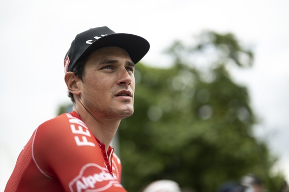 Silvan Dillier from Switzerland of Alpecin Fenix prior the second stage, a 199 km race from Kuesnacht to Aesch, at the 85th Tour de Suisse UCI ProTour cycling race, on Monday, June 13, 2022. (KEYSTONE ...