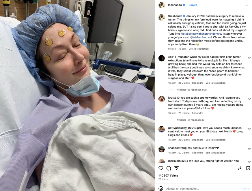 Shannen Doherty partageait tout sur Instagram