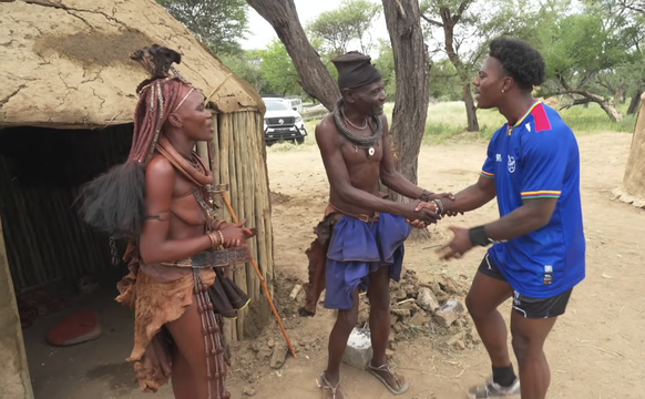 Rencontre avec des habitants en Namibie.