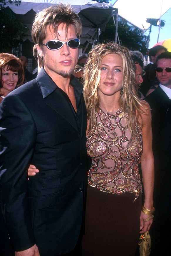 Brad Pitt &amp; Jennifer Aniston (Photo by SGranitz/WireImage)