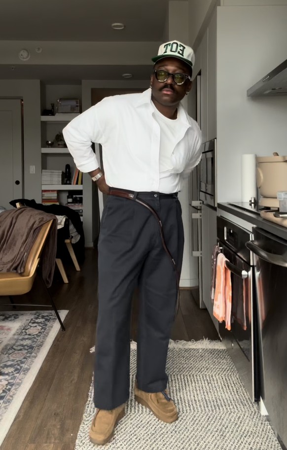 Un exemple de Ralph Tuck, la tendance qui fait fureur chez les hommes.