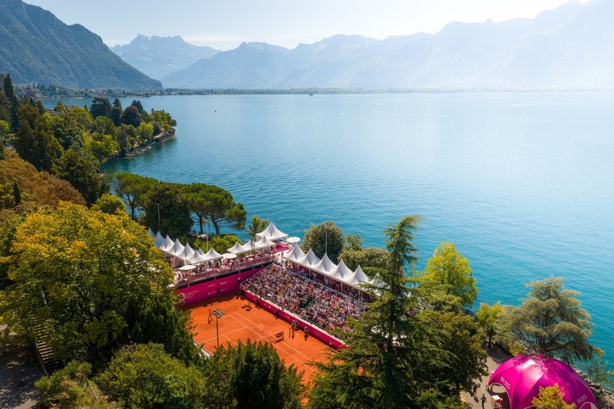 Le cadre idyllique du Montreux Nestlé Open, à Territet (VD).