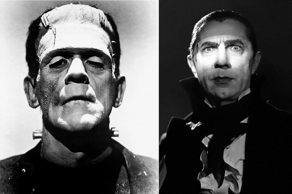 Frankenstein et Dracula représenté par Universal