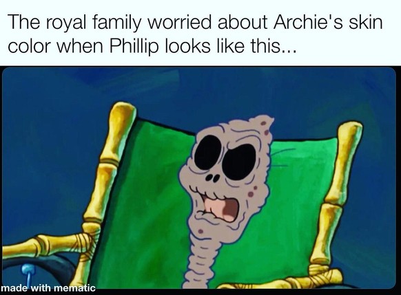 <strong>La famille royale inquiète de la couleur de peau d'Archie quand Philippe ressemble à ça....</strong>