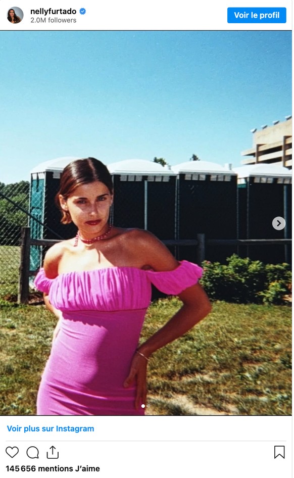 Nelly Furtado, post Instagram du 24 octobre 2025.
