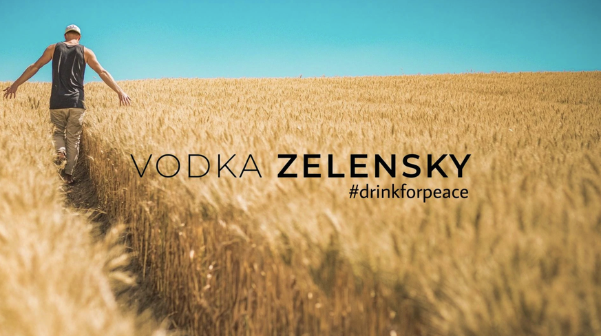 vodkazelensky, une start-up suisse qui vend une vodka dont les profits seront reversés à l'Ukraine