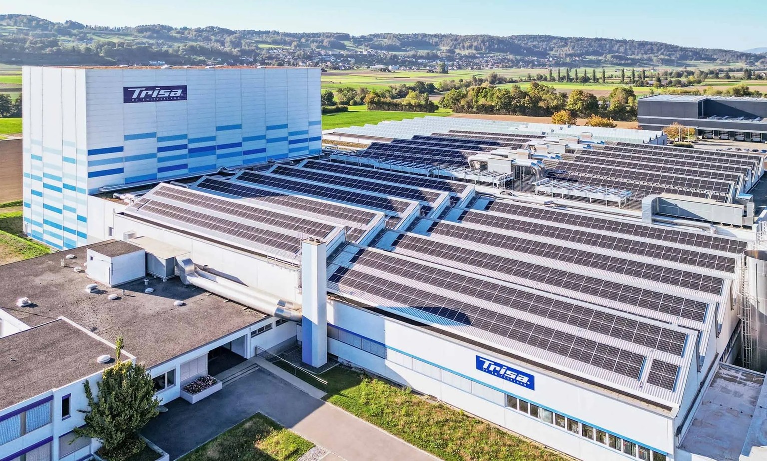 L&#039;une des différentes usines de production de Trisa à Triengen, dans le canton de Lucerne.
