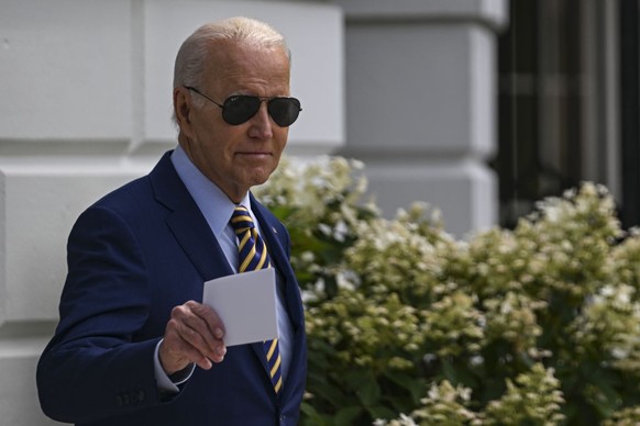 WASHINGTON, UNITED STATES - JULY 6: U.S. President Joe Biden departs from the White House for travel to South Carolina on July 6, 2023 in Washington DC, United States. (Photo by Celal Gunes/Anadolu Ag ...