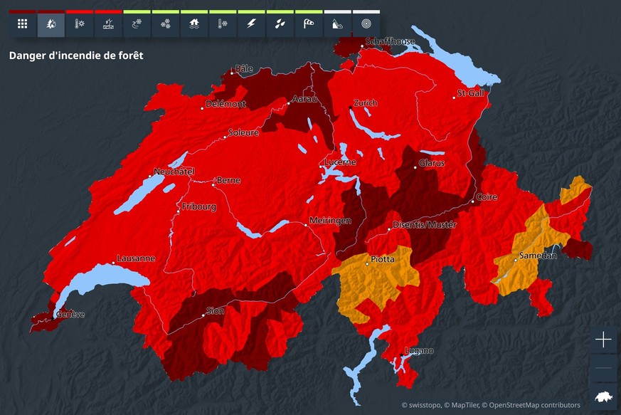 Si la Suisse est pour l'heure épargnée par les incendies de grande ampleur, elle n'en demeure pas moins vulnérable au phénomène.