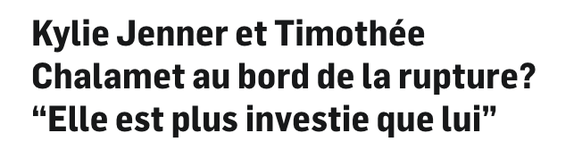 Titre d'un article de 7sur7 datant du 12 novembre 2025.