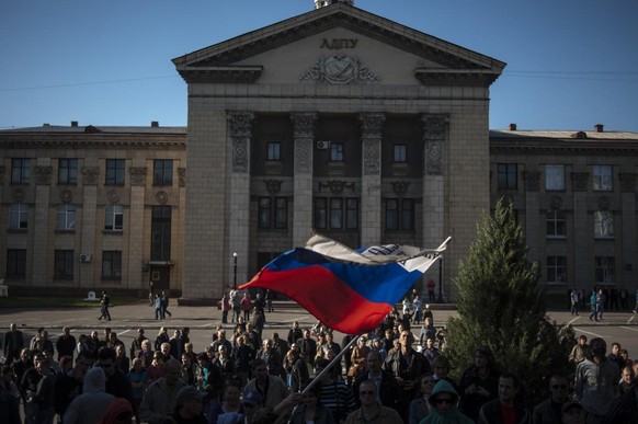 A Lougansk, lors du référendum de 2014.