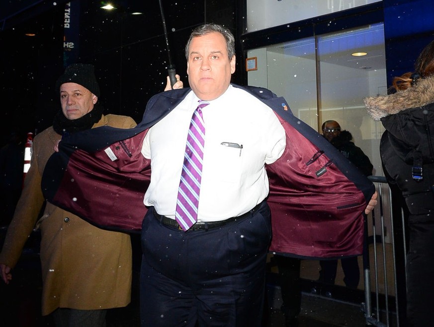 NEW YORK, NY - JANUARY 30: Governor Chris Christie is seen outside &quot;Good Morning America&quot; on January 30, 2018 in New York City. (Photo by Raymond Hall/GC Images)