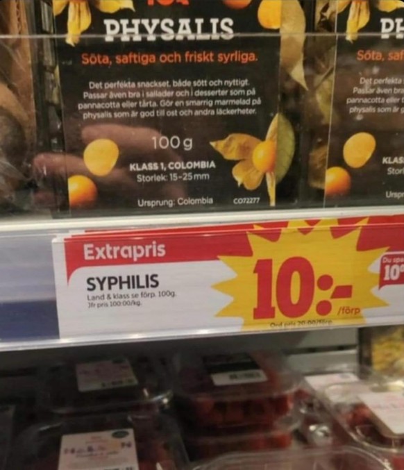 Fail: syphilis vs. Physalis