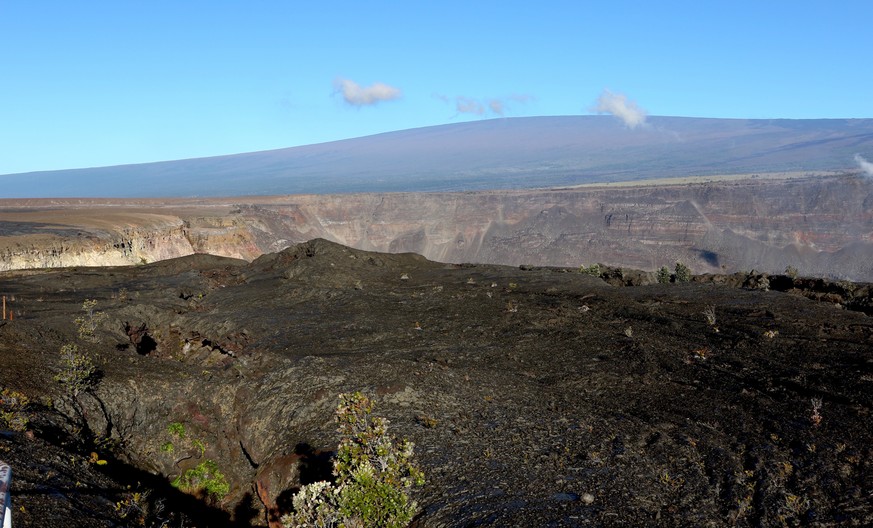Le volcan Mauna Loa, qui était entré en éruption pour la première fois depuis presque 40 ans fin 2022.