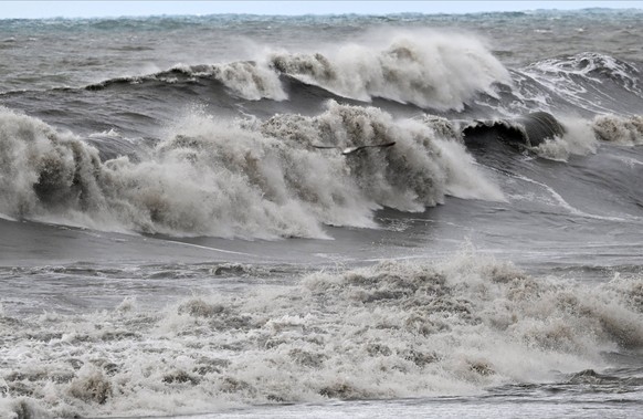 La tempête Bettina s&#039;abat sur Sotchi, en Russie.