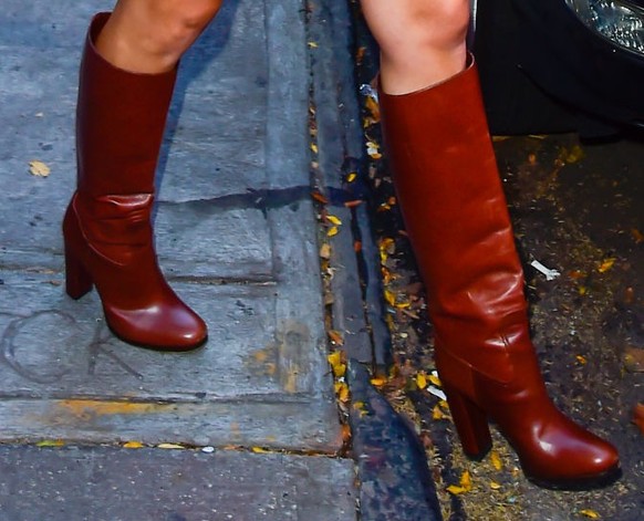 NEW YORK, NEW YORK - OCTOBER 26: Taylor Swift, shoe detail, is seen on October 26, 2023 in New York City. (Photo by Raymond Hall/GC Images)