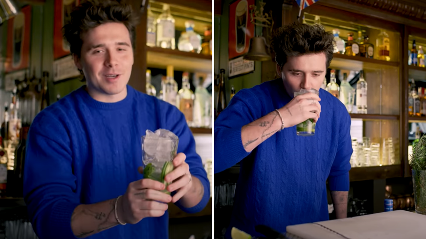 Brooklyn Beckham a préparé un gin-tonic qui n'a pas impressionné les internautes.