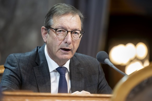 Staenderat Josef Dittli, FDP-UR, spricht waehrend der Wintersession der Eidgenoessischen Raete, am Donnerstag, 11. Dezember 2025 im Staenderat in Bern. (KEYSTONE/Anthony Anex)