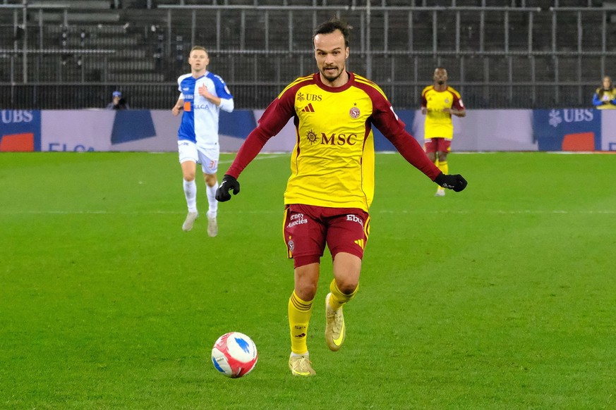 RECORD DATE NOT STATED CSSL - 202526 - GCZ vs SERVETTE - ZURSER251206 - Jeremy Guillemenot 21 Zurich Stadion Letzigrund Zürich Schweiz Copyright: xSergioxBrunettix