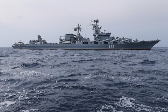 Le Moskva au large de la Syrie, en 2015.
