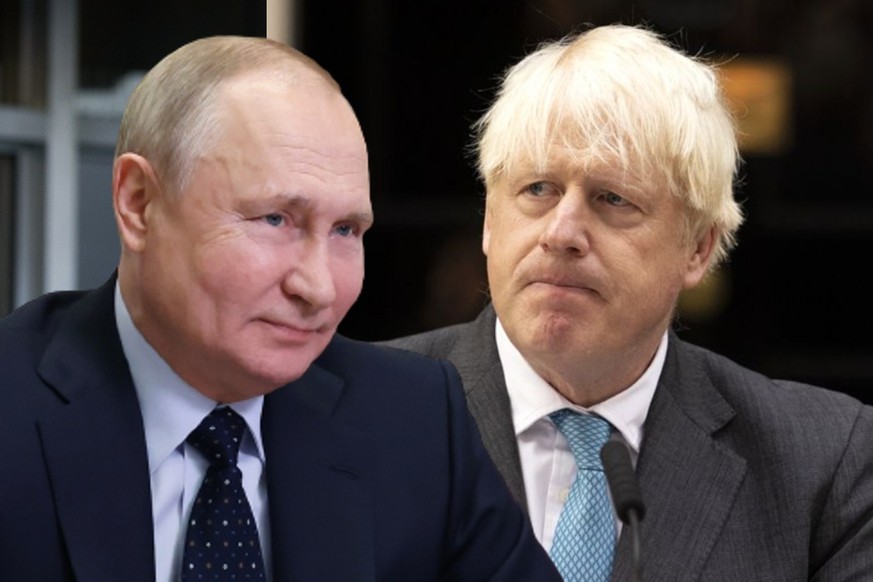 Vladimir Poutine n'a pas pris de pincettes avec Boris Johnson, lors d'une discussion en février 2022.