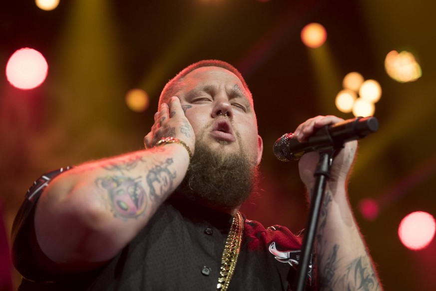 British singer Rory Graham, known as Rag n Bone Man performs on the stage of the Auditorium Stravinski during the 53rd Montreux Jazz Festival (MJF), in Montreux, Switzerland, Saturday, July 6, 2019. T ...