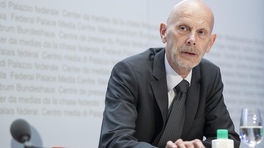 Daniel Koch, Delegierter des BAG fuer COVID-19, spricht waehrend einer Medienkonferenz zur Situation des Coronavirus, am Montag, 11. Mai 2020, in Bern. (KEYSTONE/Peter Schneider)