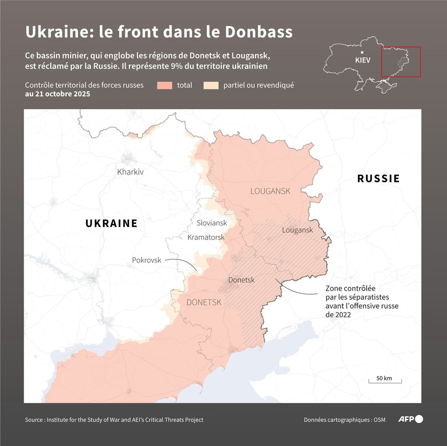 Front dans le Donbass.