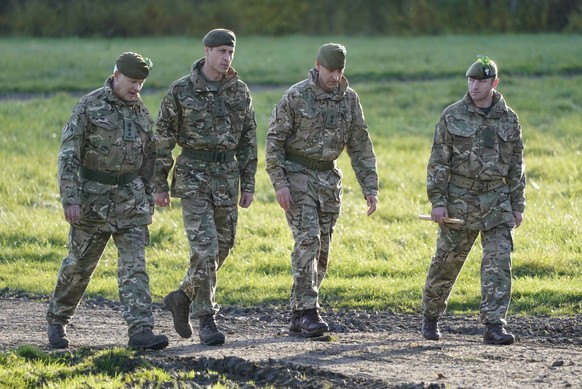 . 23/11/2023. Salisbury Plain, United Kingdom. Prince William, the Prince of Wales , during a visit with the 1st Battalion Mercian Regiment on Salisbury Plain, United Kingdom. PUBLICATIONxINxGERxSUIxA ...