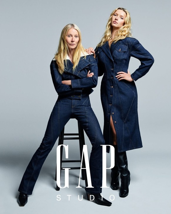 Gwyneth Paltrow et sa fille Apple Martin dans un spot publicitaire récent pour GAP.