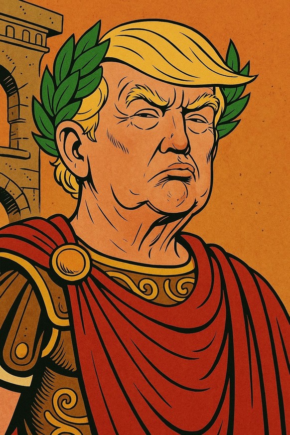 Donald Trump en César dans Astérix