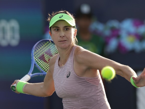 Belinda Bencic: un premier match sans histoire à Indian Wells.