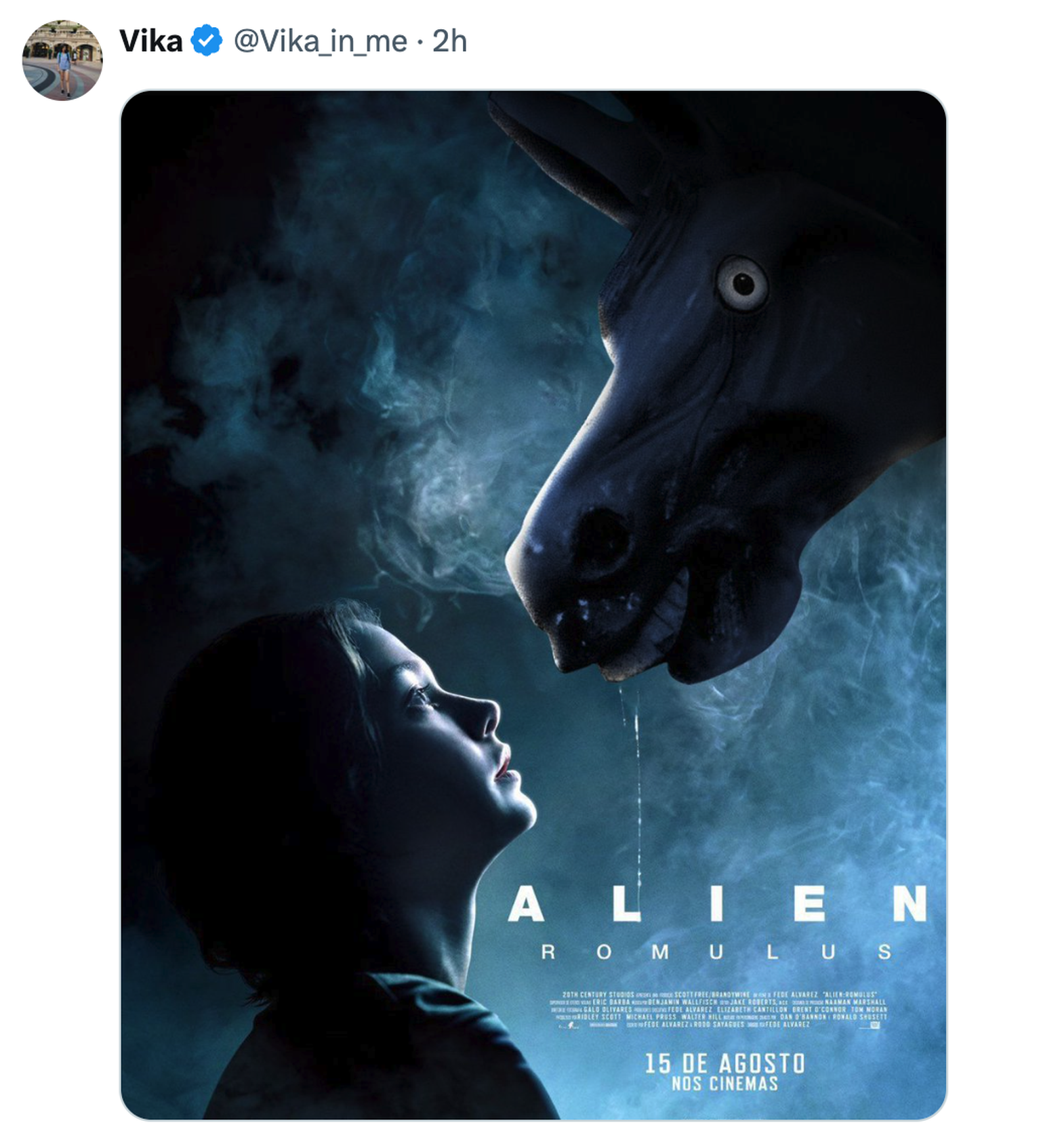 Capture d&#039;écran d&#039;un tweet sur X.