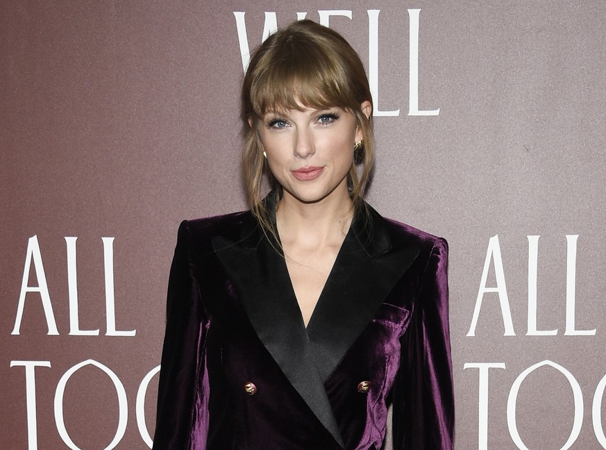 FILE - Taylor Swift appears at a premiere for her short film &quot;All Too Well: The Short Film�?� in New York on Nov. 12, 2021. Swift discussed her short film at the Tribeca Festival on Saturday, Jun ...