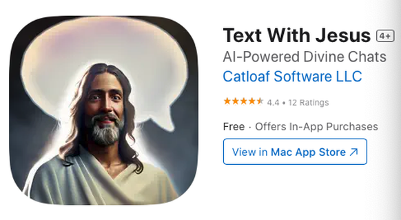 Text With Jesus app KI artificial intelligence