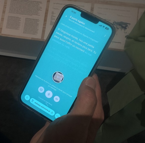 Boris Wastiau, directeur de l’Alimentarium, teste avec nous l’empathie de l’IA «Alima».
