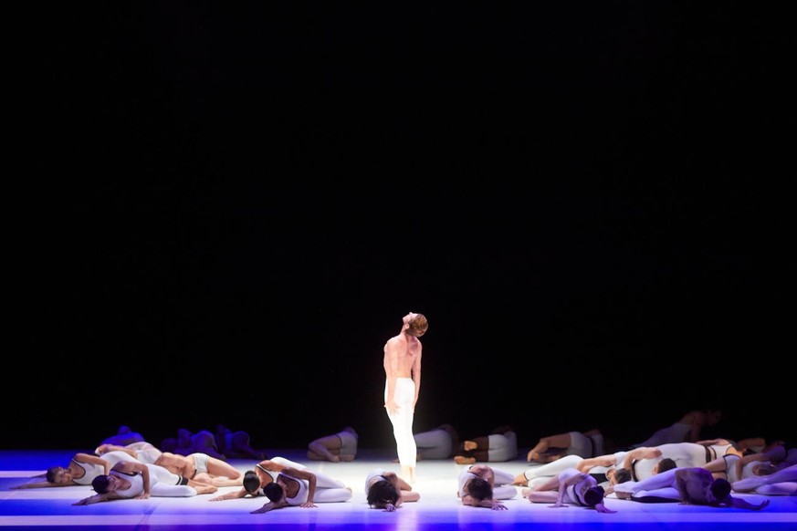 epa09349684 Swiss ballet company Bejart Ballet Lausanne perfoms on stage during Castell of Peralada Festival celebrated at Peralada, Catalonia, Spain, 16 July 2021. EPA/David Borrat