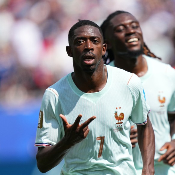 Ousmane Dembele a inscrit un triplé face à la Norvège.